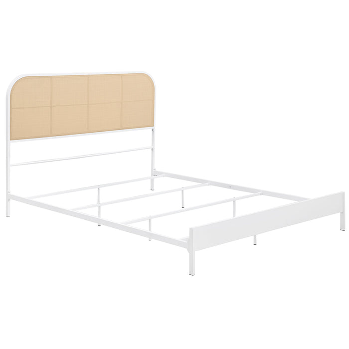 Amherst Eastern King, Queen, Full, & Twin Bed White & Black - Furniture Land (Milwaukee, WI)