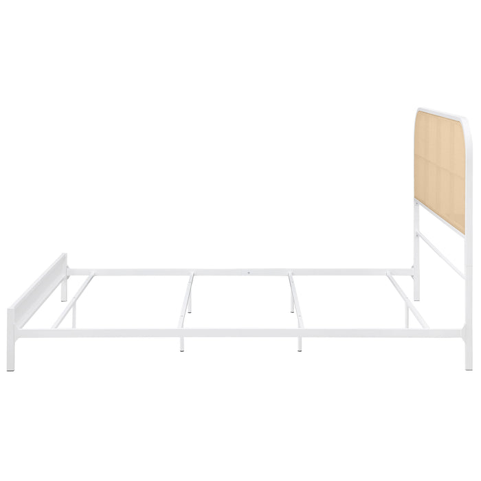 Amherst Eastern King, Queen, Full, & Twin Bed White & Black - Furniture Land (Milwaukee, WI)