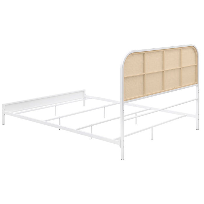 Amherst Eastern King, Queen, Full, & Twin Bed White & Black - Furniture Land (Milwaukee, WI)
