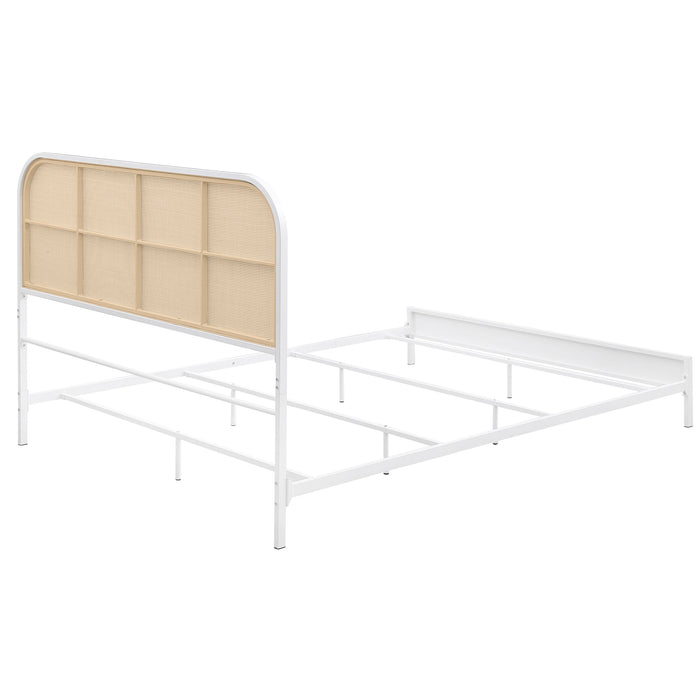 Amherst Eastern King, Queen, Full, & Twin Bed White & Black - Furniture Land (Milwaukee, WI)