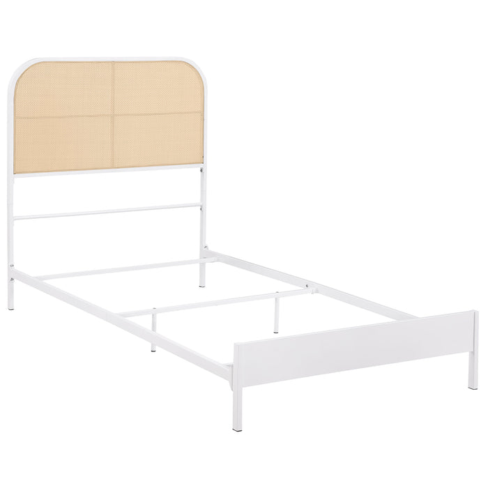Amherst Eastern King, Queen, Full, & Twin Bed White & Black - Furniture Land (Milwaukee, WI)