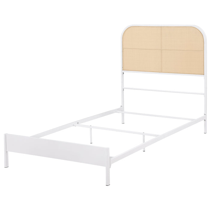 Amherst Eastern King, Queen, Full, & Twin Bed White & Black - Furniture Land (Milwaukee, WI)