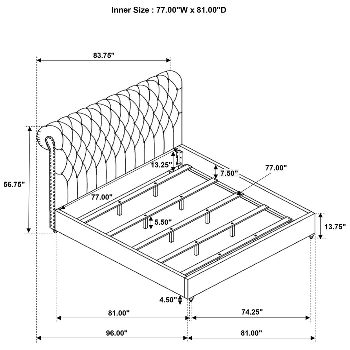 Devon California King, Full, Eastren King, & Queen Bed - Furniture Land (Milwaukee, WI)