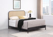 Amherst Eastern King, Queen, Full, & Twin Bed White & Black - Furniture Land (Milwaukee, WI)