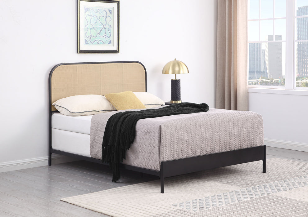 Amherst Eastern King, Queen, Full, & Twin Bed White & Black - Furniture Land (Milwaukee, WI)
