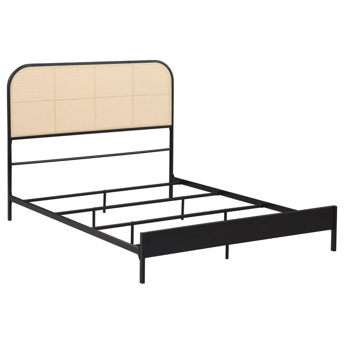 Amherst Eastern King, Queen, Full, & Twin Bed White & Black - Furniture Land (Milwaukee, WI)