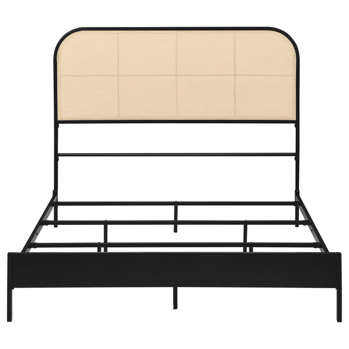 Amherst Eastern King, Queen, Full, & Twin Bed White & Black - Furniture Land (Milwaukee, WI)