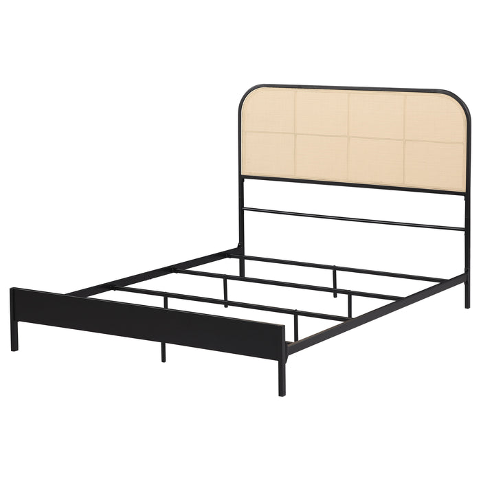 Amherst Eastern King, Queen, Full, & Twin Bed White & Black - Furniture Land (Milwaukee, WI)