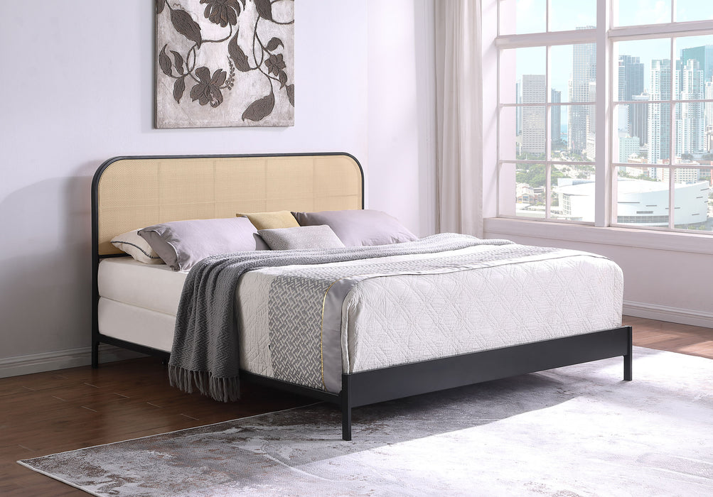 Amherst Eastern King, Queen, Full, & Twin Bed White & Black - Furniture Land (Milwaukee, WI)
