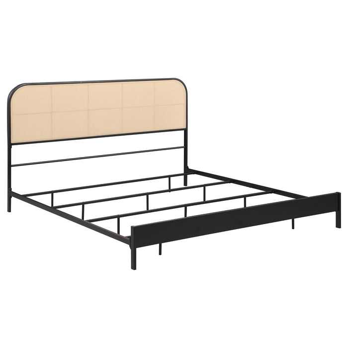 Amherst Eastern King, Queen, Full, & Twin Bed White & Black - Furniture Land (Milwaukee, WI)