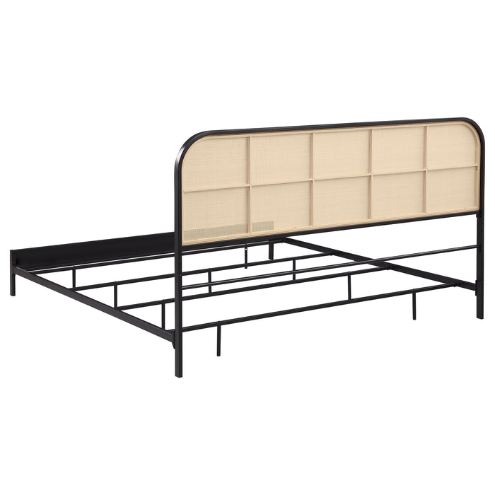 Amherst Eastern King, Queen, Full, & Twin Bed White & Black - Furniture Land (Milwaukee, WI)