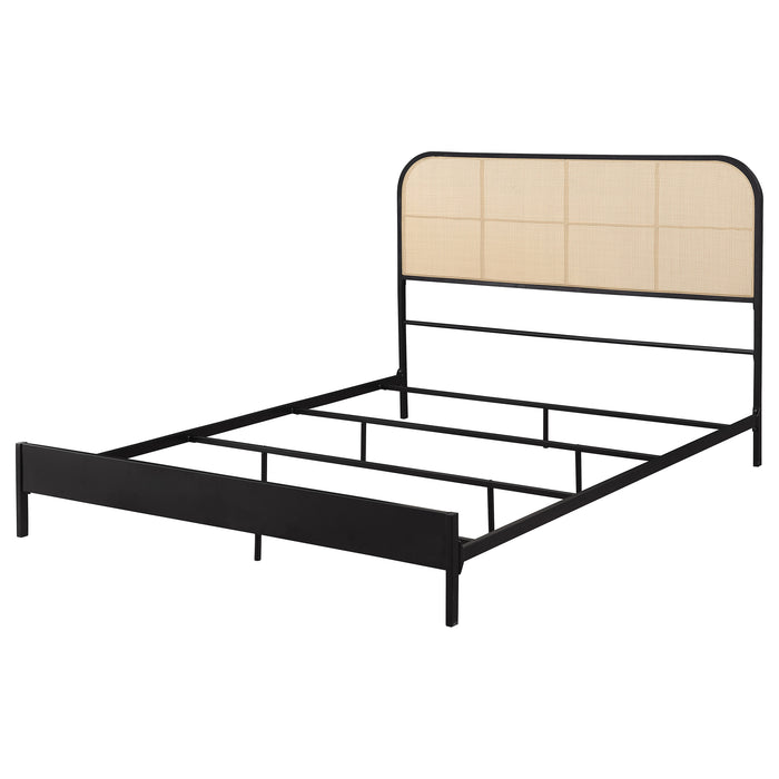 Amherst Eastern King, Queen, Full, & Twin Bed White & Black - Furniture Land (Milwaukee, WI)