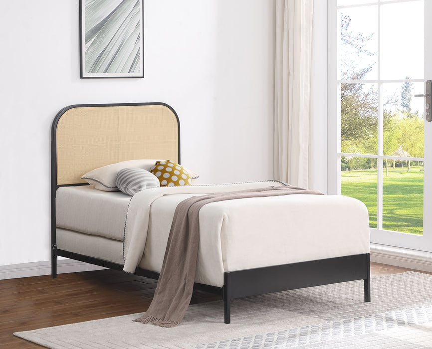 Amherst Eastern King, Queen, Full, & Twin Bed White & Black - Furniture Land (Milwaukee, WI)