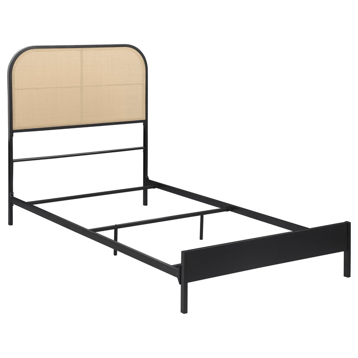 Amherst Eastern King, Queen, Full, & Twin Bed White & Black - Furniture Land (Milwaukee, WI)