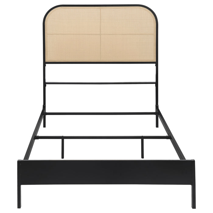 Amherst Eastern King, Queen, Full, & Twin Bed White & Black - Furniture Land (Milwaukee, WI)