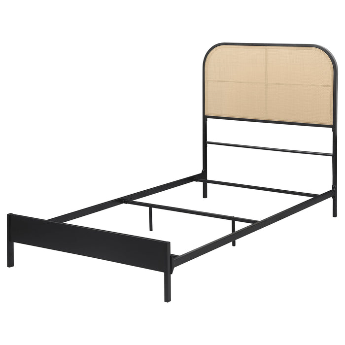 Amherst Eastern King, Queen, Full, & Twin Bed White & Black - Furniture Land (Milwaukee, WI)