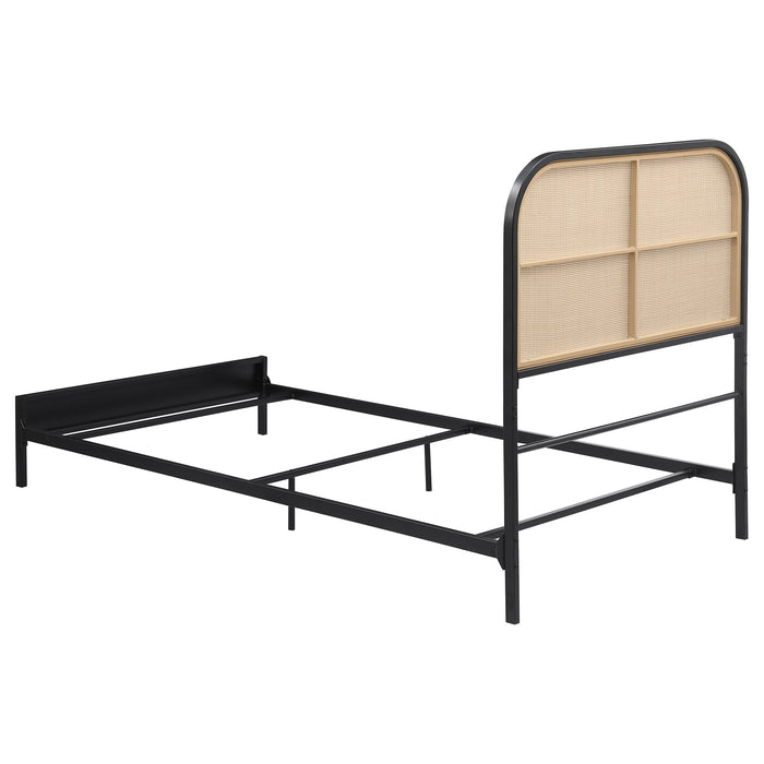Amherst Eastern King, Queen, Full, & Twin Bed White & Black - Furniture Land (Milwaukee, WI)