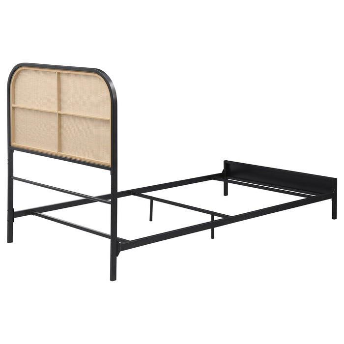 Amherst Eastern King, Queen, Full, & Twin Bed White & Black - Furniture Land (Milwaukee, WI)