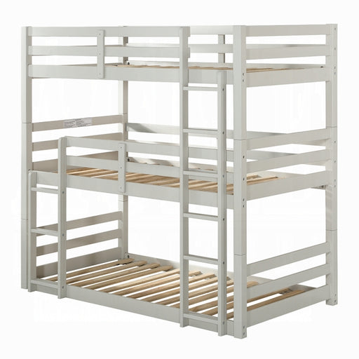 Ronnie Triple Twin Bunk Bed - Furniture Land (Milwaukee, WI)