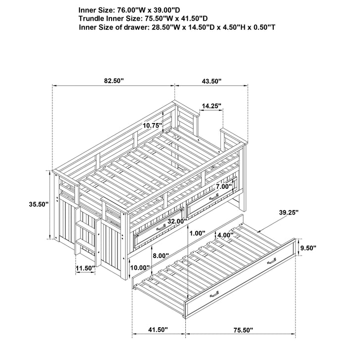 Carlsbad Queen Beds Brown & Grey - Furniture Land (Milwaukee, WI)