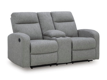 Gauntlet Reclining Loveseat with Console - Furniture Land (Milwaukee, WI)