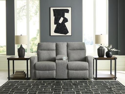 Gauntlet Reclining Loveseat with Console - Furniture Land (Milwaukee, WI)