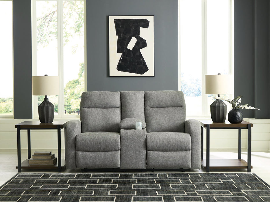 Gauntlet Reclining Loveseat with Console - Furniture Land (Milwaukee, WI)