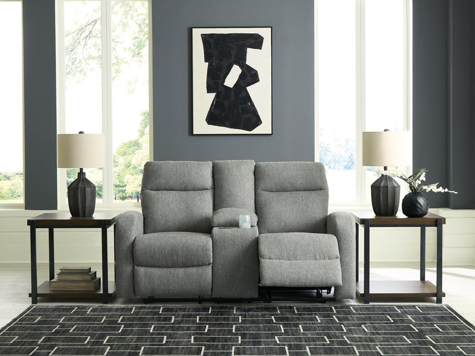 Gauntlet Reclining Loveseat with Console - Furniture Land (Milwaukee, WI)