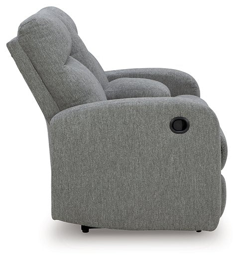 Gauntlet Reclining Loveseat with Console - Furniture Land (Milwaukee, WI)