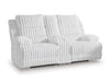 Rhines Falls Power Reclining Loveseat with Console - Furniture Land (Milwaukee, WI)