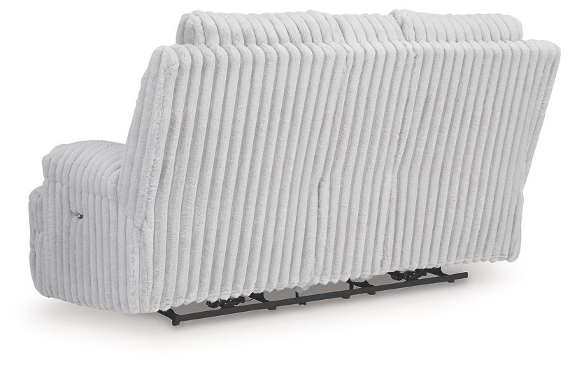 Rhines Falls Power Reclining Loveseat with Console - Furniture Land (Milwaukee, WI)