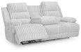 Rhines Falls Power Reclining Sofa with Drop Down Table - Furniture Land (Milwaukee, WI)