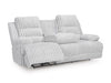 Rhines Falls Power Reclining Sofa with Drop Down Table - Furniture Land (Milwaukee, WI)