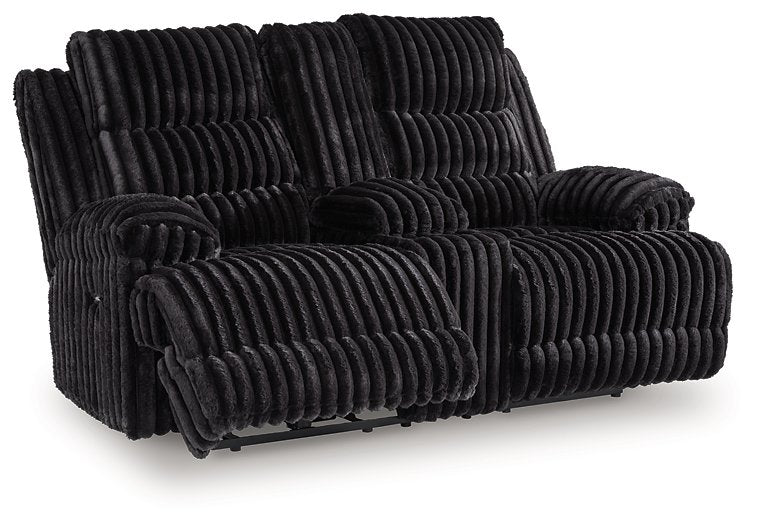 Rhine Falls Reclining Loveseat with Console - Furniture Land (Milwaukee, WI)