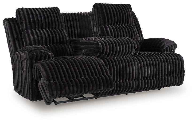Rhine Falls Power Reclining Sofa with Drop Down Table - Furniture Land (Milwaukee, WI)