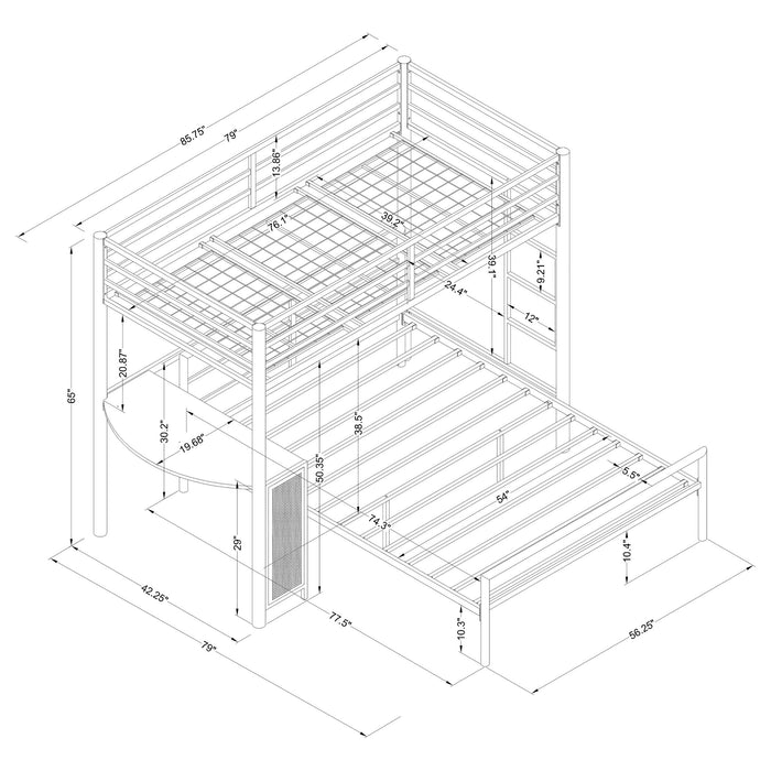 Fisher Loft Twin & Full Beds - Furniture Land (Milwaukee, WI)