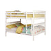 Chapman Full Over Full & Twin Over Full Bunk Bed Black & White - Furniture Land (Milwaukee, WI)