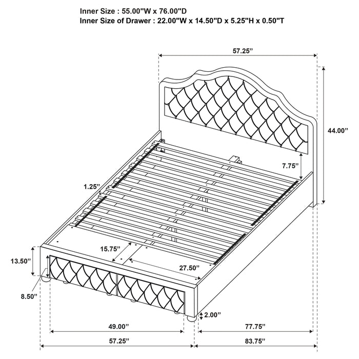 Ashleigh Full & Twin Bed - Furniture Land (Milwaukee, WI)