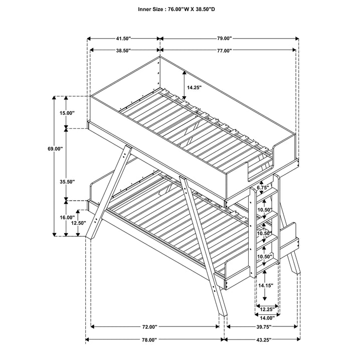 Frankie Bunk Beds - Furniture Land (Milwaukee, WI)