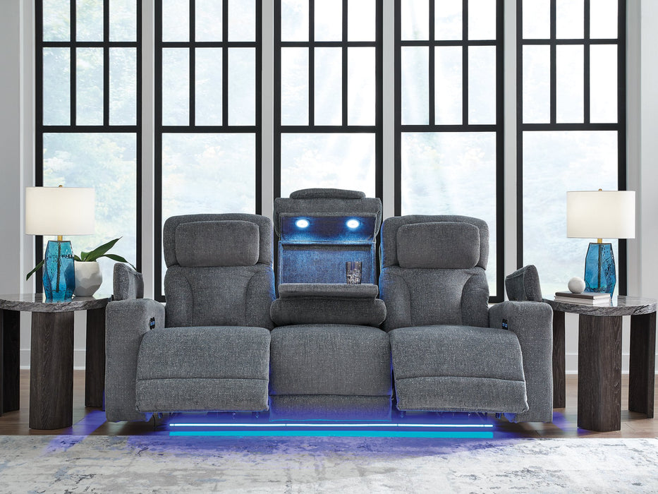 Studio Cave Power Reclining Sofa - Furniture Land (Milwaukee, WI)