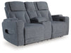 Studio Cave Power Reclining Loveseat with Console - Furniture Land (Milwaukee, WI)