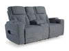 Studio Cave Power Reclining Loveseat with Console - Furniture Land (Milwaukee, WI)