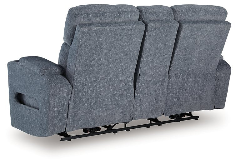 Studio Cave Power Reclining Loveseat with Console - Furniture Land (Milwaukee, WI)