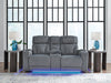 Studio Cave Power Reclining Loveseat with Console - Furniture Land (Milwaukee, WI)