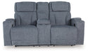 Studio Cave Power Reclining Loveseat with Console - Furniture Land (Milwaukee, WI)
