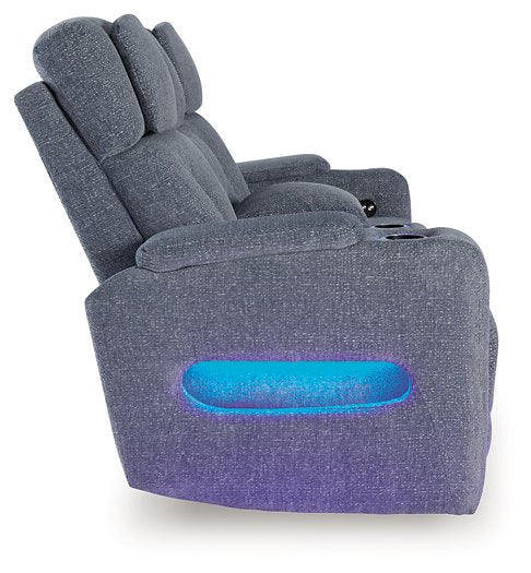 Studio Cave Power Reclining Loveseat with Console - Furniture Land (Milwaukee, WI)