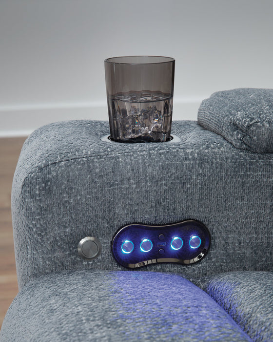 Studio Cave Power Reclining Loveseat with Console - Furniture Land (Milwaukee, WI)