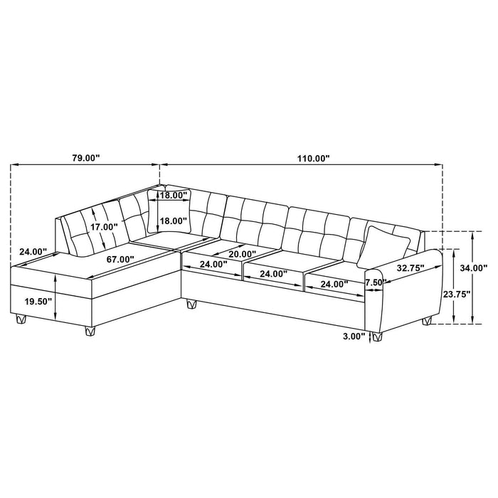 Stonenesse Stationary Sectionals - Furniture Land (Milwaukee, WI)