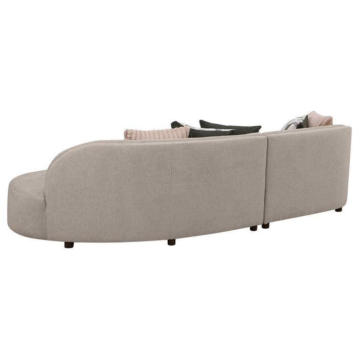 Fayette Stationary Sectionals Greige - Furniture Land (Milwaukee, WI)