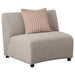 Fayette Upholstered Armless Chair Greige - Furniture Land (Milwaukee, WI)